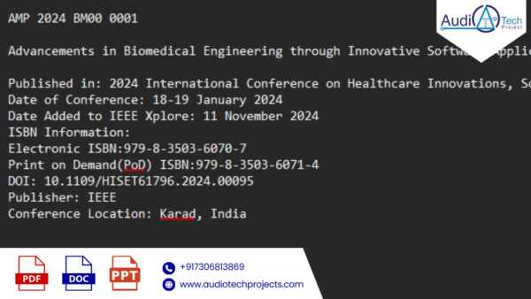 Advancements in Biomedical Engineering through Innovative Software Applications